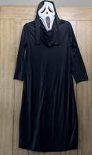 Spirit Ghost Face Light Up Mask And Hooded Robe Costume Kid's Unisex Small 4-6