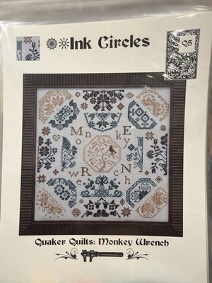 INK CIRCLES Quaker Quilts Monkey Wrench S5 Cross Stitch Pattern