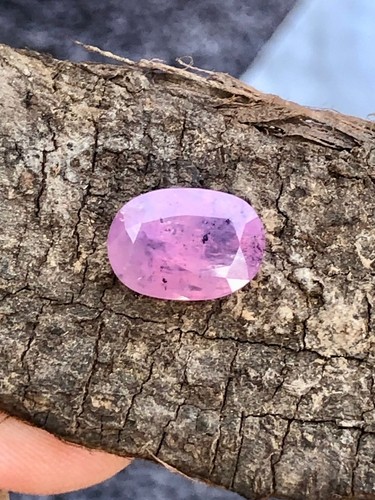 3.4ct Afghanistan Pink Sapphire Natural Milky Oval Cut Unheated Loose Gemstone - Picture 7 of 11