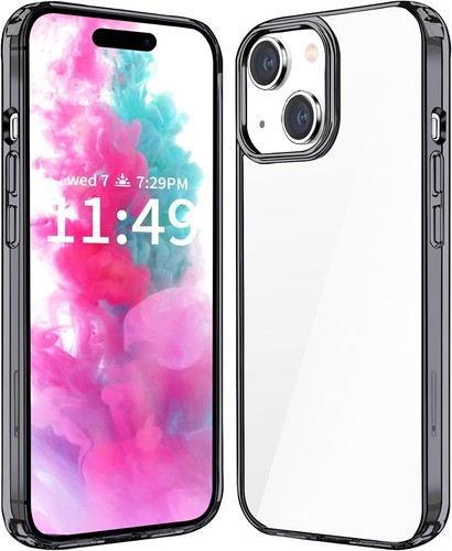 Compatiable with iPhone 15 Case Clear, Transparent Shockproof Phone Case, Slim A