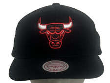 Chicago Bulls Men s Hat Snapback Mitchell Ness NBA Basketball Wool Blend New