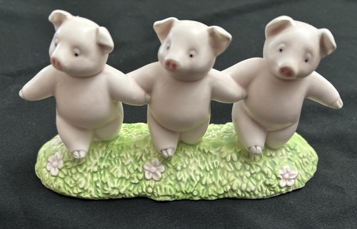 Dept 56 Vintage 1987 Drei kleine Schweine Figur 6,5" Länge - Bild 2 von 19