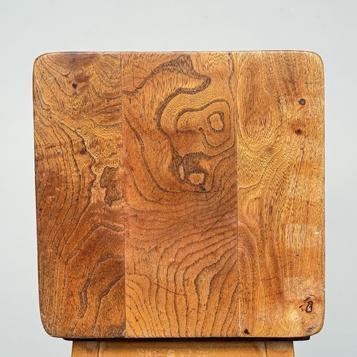 Vintage Oak & Beech Wood School Lab Stools - Cafe Bar Restaurant - 6 Available - Picture 8 of 12