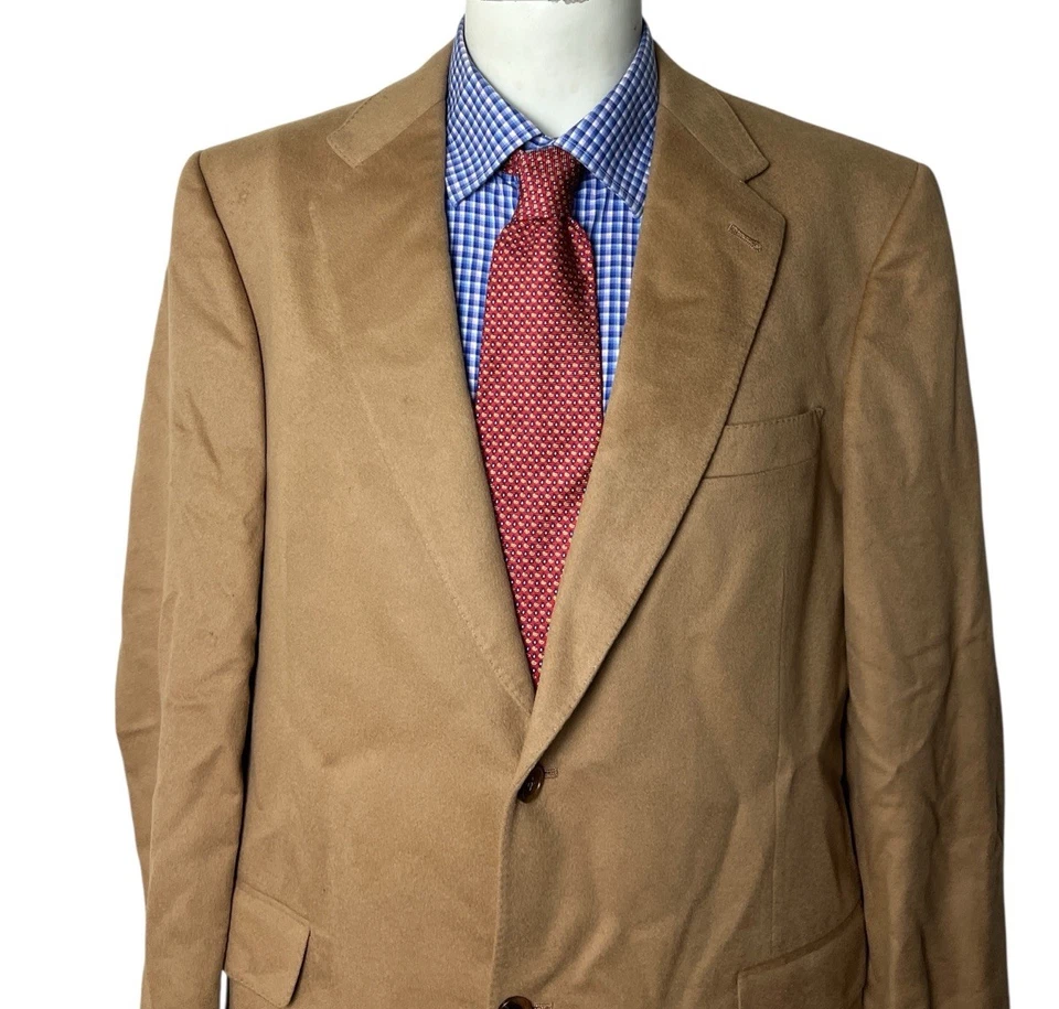 Chaqueta Blazer Hart Schaffner Marx X Loro Piana 100% CACHEMIRA 2 Botones Para Hombre 44L Foto 2 de 4