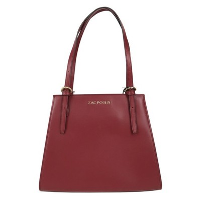 Zac Posen Damen Tasche Schultertasche Bordeaux Leder Ledertasche Handtasche