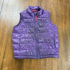 Primary Kids 4-5 Lightweight Puffer Pockets Vest Jelly Purple Outdoor Recycled