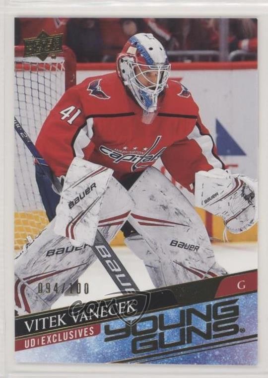 2020 Upper Deck Young Guns UD Exclusives /100 Vitek Vanecek #211 Rookie RC 1lr9