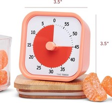 Leuke Cartoon Varken Kookwekker Mechanische Timer Teller voor Koken Timing Tool Wekker Draagbare Wekker Keuken Koken Tool (roze