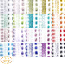 Gem Sticker, 3300 Pieces Self Adhesive Rhinestone Stickers Self Adhesive