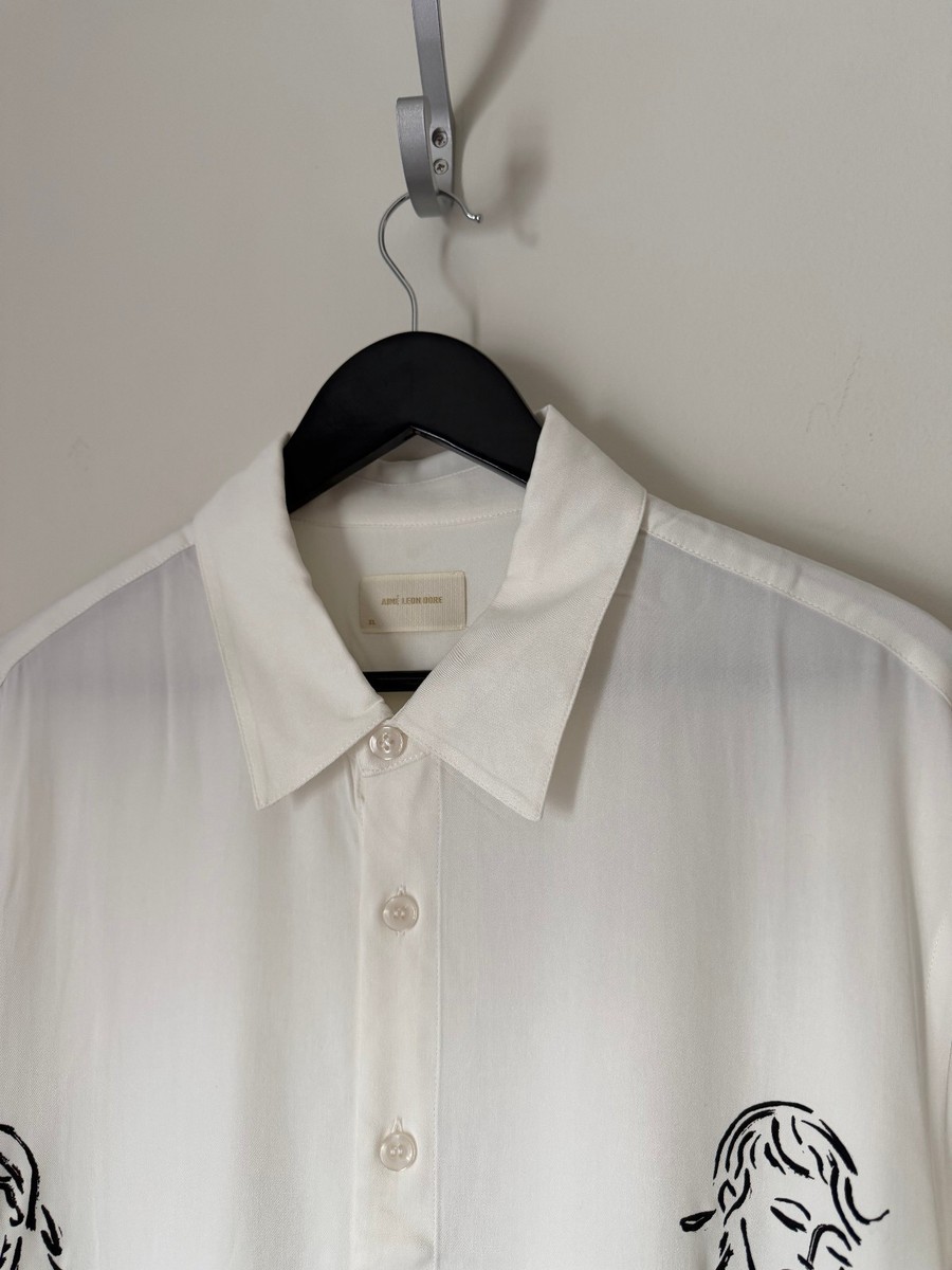 Aime Leon Dore Choros Button Up Shirt - Size XL - White - NEW | eBay