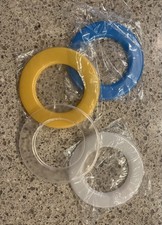 Promaster RL-100 LED Ring light filter set: yellow, blue, frosted and clear.