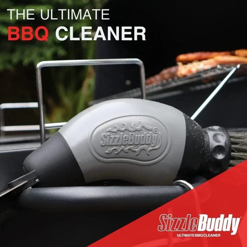 Sizzle Buddy BBQ Cleaning Brush with Scraper Stainless Steel - Picture 7 of 7