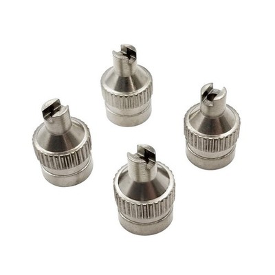 TRU-FLATE 38-600-4 Scdr Type V Cap,0.305-32,Met,PK4 1MZD8