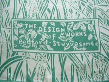 Vintage Design Works of Bedford Stuyvesant Fashion Art Scarf 20.5" Square