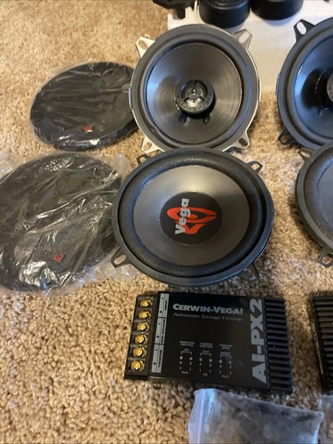 Old School Cerwin Vega Component And Coaxial Speaker Bundle - Picture 7 of 9
