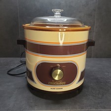 Vintage 70s Rival Crockpot Slow Cooker 3.5 Qu...