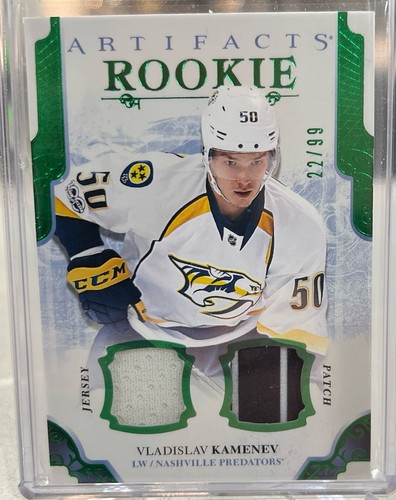 VLADISLAV KAMENEV 2017-18 Upper Deck Artifacts ROOKIE Jersey Patch EMERALD 22/99 - Picture 1 of 1