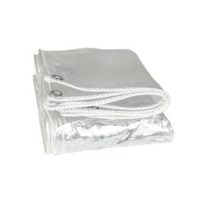 Waterproof Clear Tarp PVC Tarpaulin with Grommets Transparent Cover for Patio