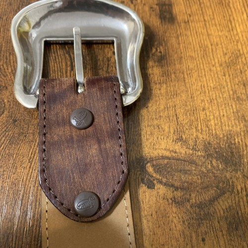 Justin Hand Tooled Rustic Floral Western Belt 32 - Picture 16 of 16