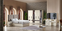 Schlafzimmer Set 5Tlg Moderne Design Komplett MöBel Bett Luxus Kleiderschrank