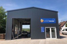 Isolierte Stahlhalle 10x45x5 sk 85kg Industriehalle Lagerhalle Gewerbehalle ITC