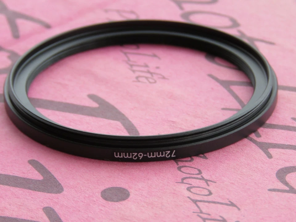 72mm to 62mm Stepping Step Down Filter Ring Adapter 72mm-62mm - Image 2 of 2