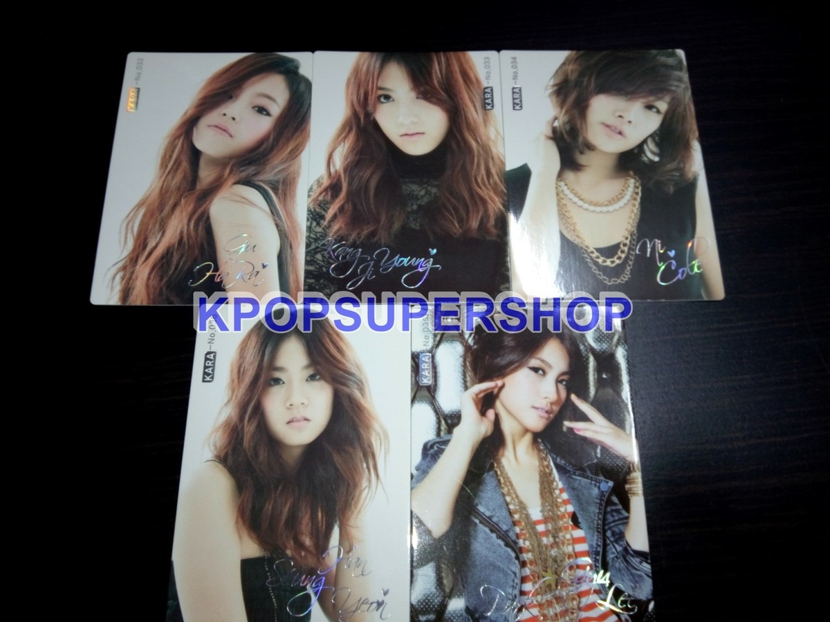 【KARA】希少 レアCD DVD アルバム フォトカードまとめ売り KPOP Kara Lotte K*POP Photocards Set Great Condition 5 Cards K-POP KPOP