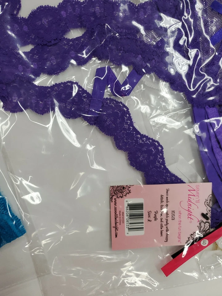 Braguitas de encaje Seven Til Midnight talla grande lote de 5 nuevas Foto 4 de 4