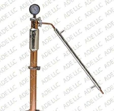 2" Copper and Stainless Reflux Column