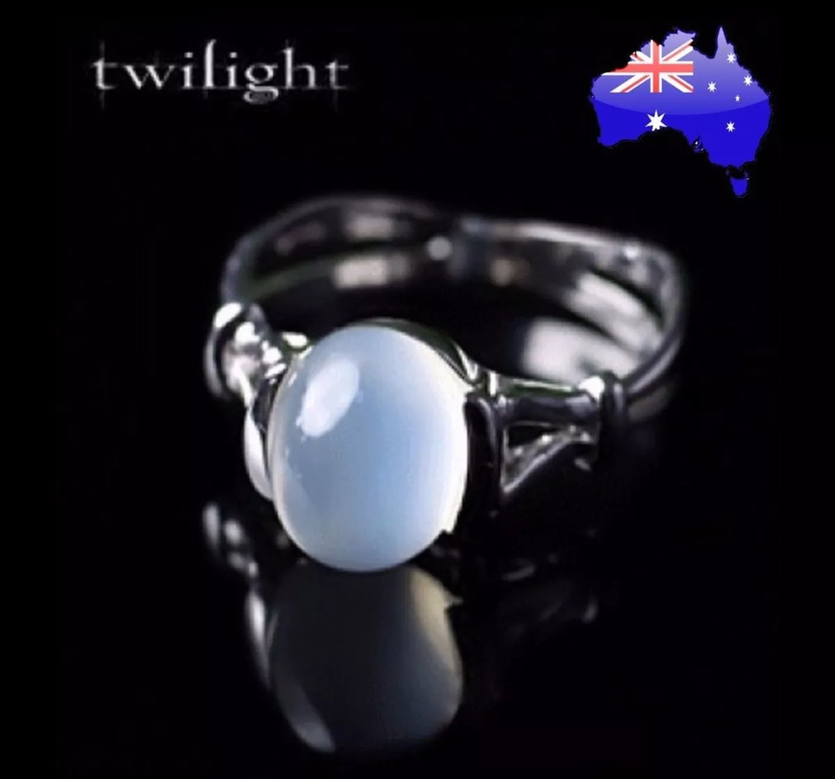 THE TWILIGHT SAGA Bella Swan Faux Replica Moonstone Ring Size 7 £26.60 -  PicClick UK