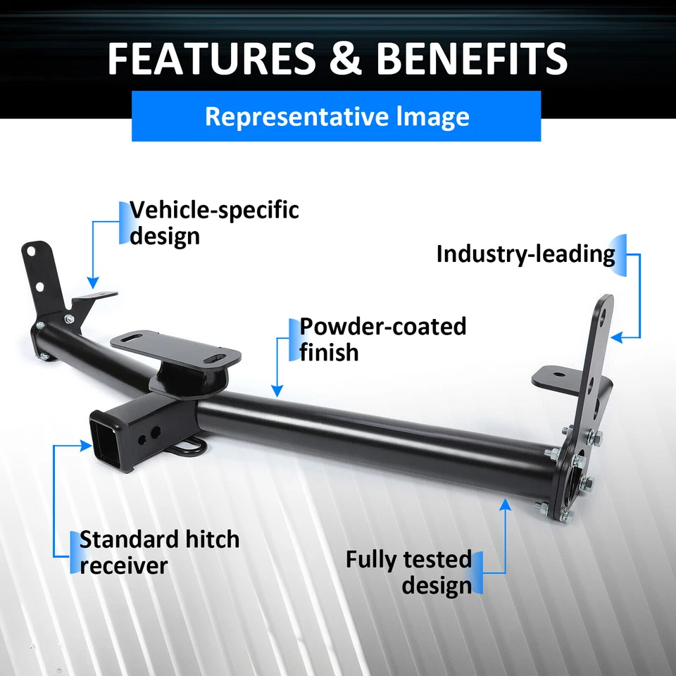 Trailer Hitch For Chevy Equinox 05-17 For GMC Terrain 10-17 Class 3 2" Receiver Foto 2 de 4