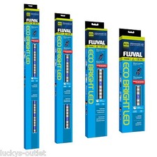 1-Fluval Eco Bright Freshwater Aquarium 14W LED Strip Light 36-48" W/ Remote 588