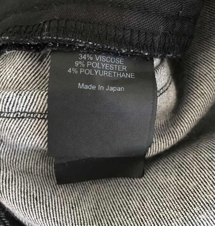 710 Neil Barrett 'Blackbarrett' Black Waxed Coated Jeans