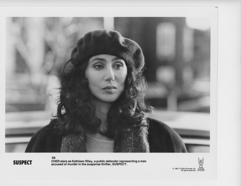 4 Movie Stills Blk & Wht 8x10 "Suspect" 1987", Cher Dennis Quaid