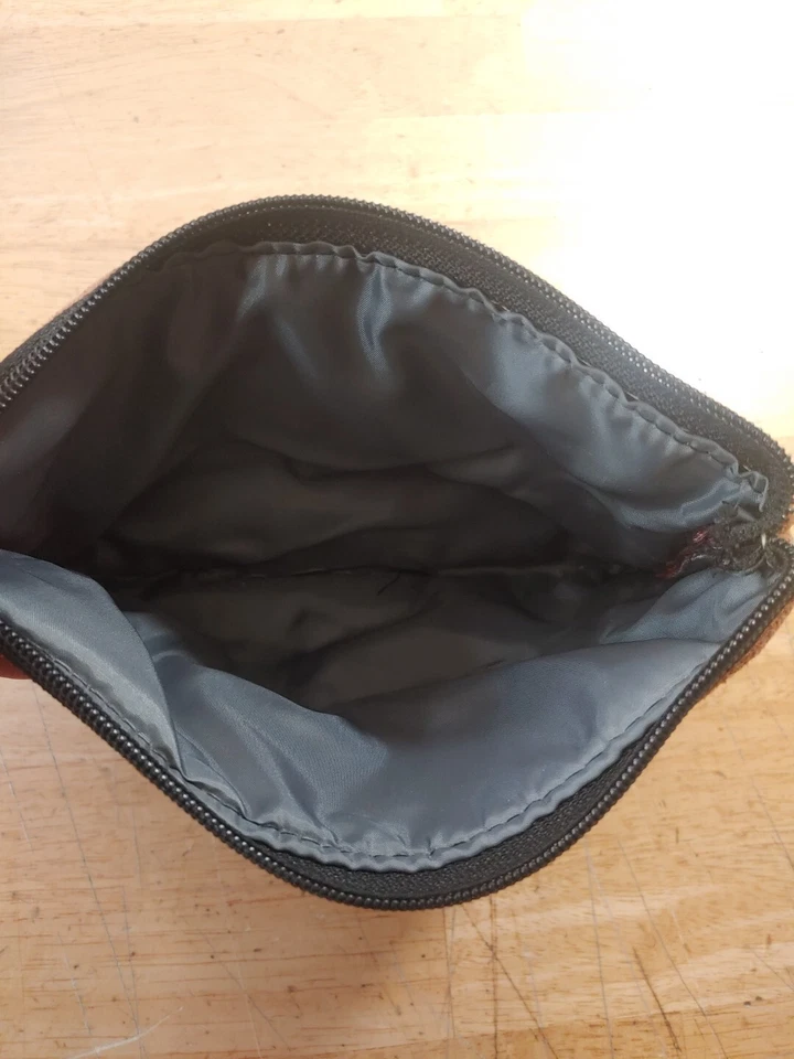 Bolso sin asas Boho bordado de seda floral colorido gamuza cuero cremallera Y2k Foto 3 de 4