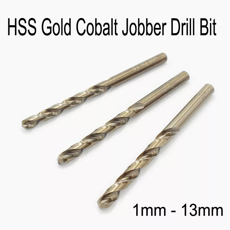 HSS Gold Cobalt Jobber Drill Bit M35 For Stainless Hard Steels