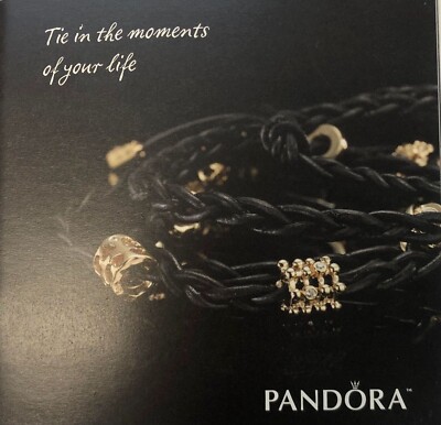 PANDORA | TIE IN THE MOMENTS LARIAT CORD GUIDE  NEW  RARE RETIRED CATALOG BOOK