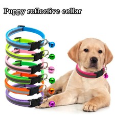 Reflective Nylon Cat Collar With Bell For kitten Small Dog Puppy Pet Adjustable