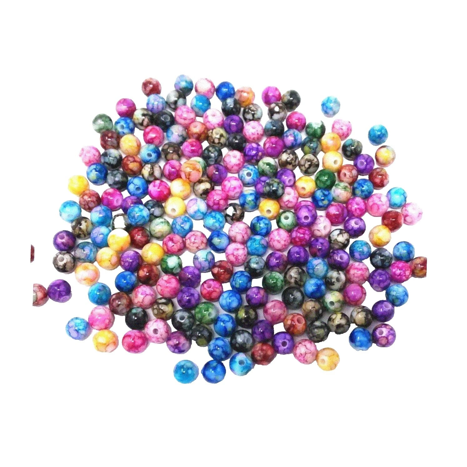 Acrylic Round 8 - 8.9 mm Size Jewelry Making Beads