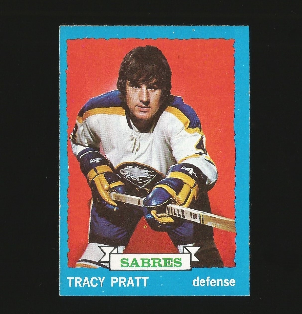 1973-74 Topps Hockey Card Number 54 Tracy Pratt Buffalo Sabres #54