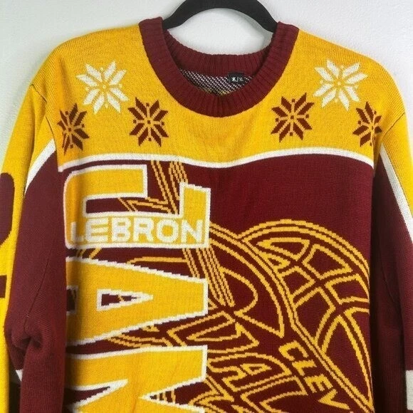 Suéter de vacaciones Lebron James Cleveland Cavaliers para hombre talla XL Foto 2 de 4