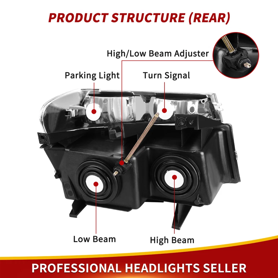 Chrome Headlights + Bumper Lamps For 2004-2012 Chevy Colorado GMC Canyon Lamps Foto 4 de 4