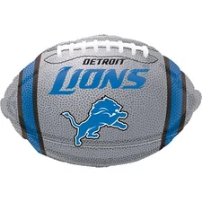 Detroit Lions Team Licensed 21" Football Football Foil Jr Shape Balloon, Blue...
