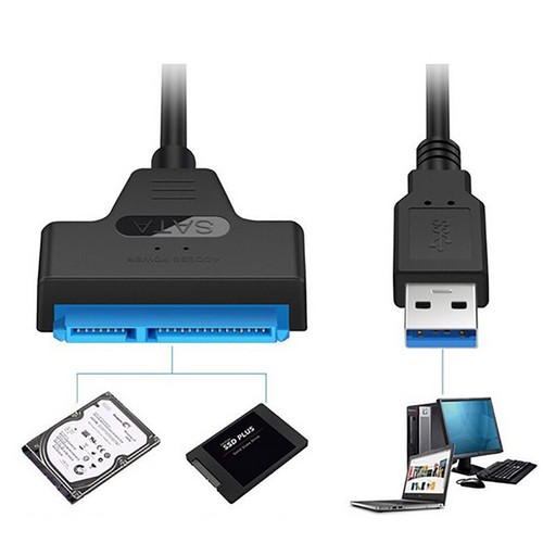 USB 3.0 to SATA 2.5" External Hard Disk Drive Adapter Reader For SSD HDD Cable - Zdjęcie 2 z 7