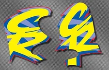 1994 94 Honda CR 125 250 Radiator Shroud decal sticker graphic Thick MX 18mil