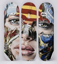Sandra Chevrier Limited Edition Skate Board Tryptich, Decks Superman Art, Dc