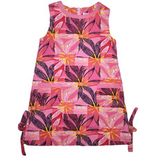 Lilly Pulitzer Girls Sz 5 Shift Dress Corduroy Pink Orange Sleeveless