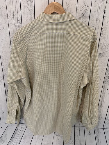 POLO RALPH LAUREN Andrew Plaid Dress Shirt Men's 16 1/2 35 Yellow Blue - Picture 4 of 6
