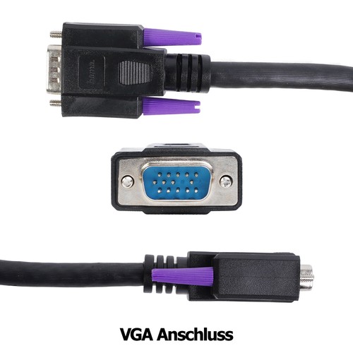 Hama 3M Câble VGA D-Sub 15Pol pour PC TFT LCD Crt HD Écran TV Beamer Écran - Photo 3/4