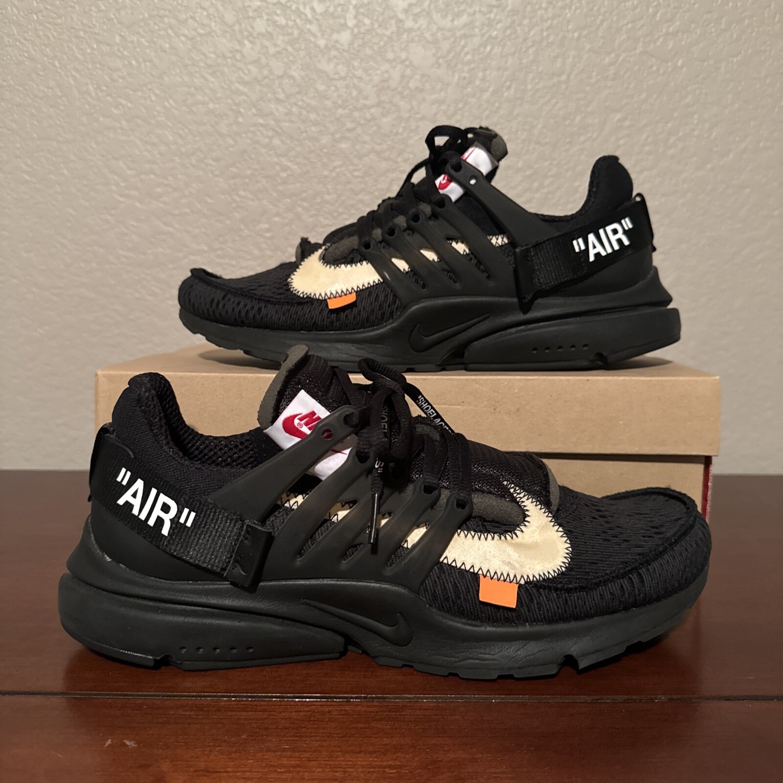 OFF WHITE X NIKE Taglia 11 Nike Air Presto x bianco sporco nero basso